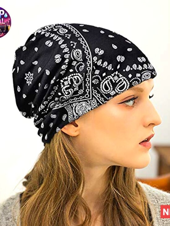 Cotton Slouchy Beanie Cap Scarf for Chemo Headwear main image 7
